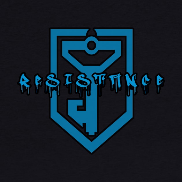 Ingress Resistance Graffiti (black outline) by Bendo